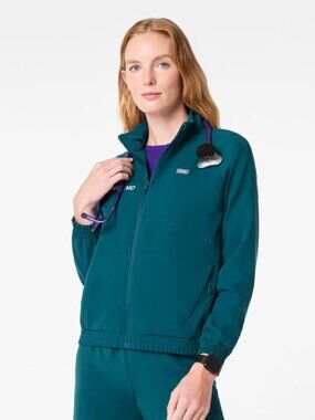 FIGS Sydney Scrub Jacket™ Caribbean Blue | Size Medium | NWT